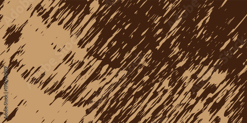 Abstract Dark Brown Background with Tan Grunge Strokes and Blue Electric Contours