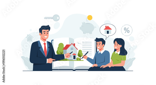 Business People Discussing Real Estate Investment.