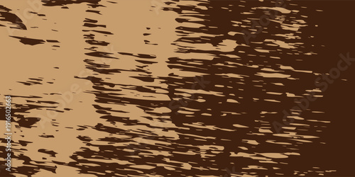 Abstract Dark Brown Background with Tan Grunge Strokes and Blue Electric Contours