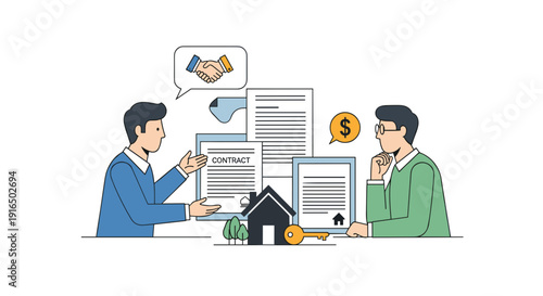 Businessmen Discussing Real Estate Investment Plans.