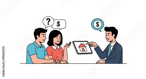 Couple Consulting Financial Advisor About Investment.
