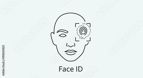Face ID Facial Recognition System Diagram.