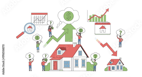 People Thinking About House and Finance.