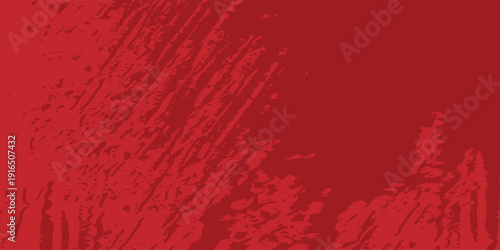 Abstract Red Background with Dark Maroon Grunge Strokes and Blue Contour Accents