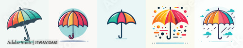 Vector of umbrella