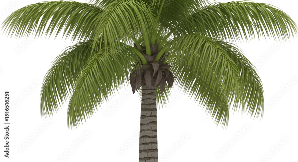 Obraz premium palm tree isolated on white