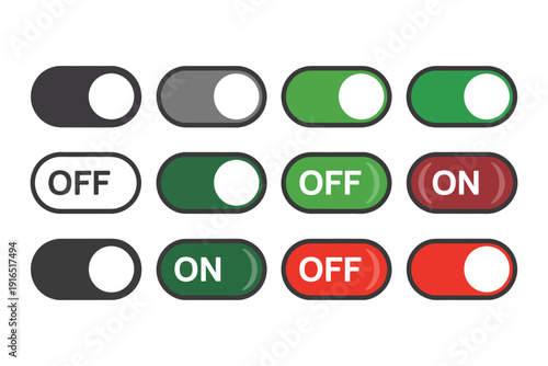 Toggle Switches in Various States