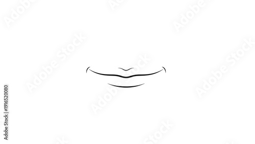 A minimalist line drawing of closed eyes with eyelashes on a white background.