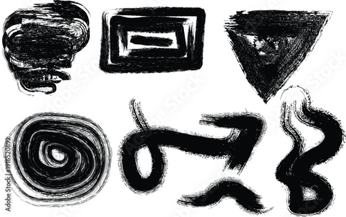 Ancient symbolic patterns and shapes