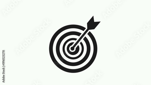 Bullseye Target with Arrow Mark.