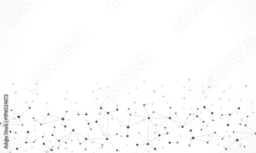 Molecular structure and genetic engineering, molecules DNA, neural network, scientific research. Abstract background for innovation technology, science, healthcare, and medicine