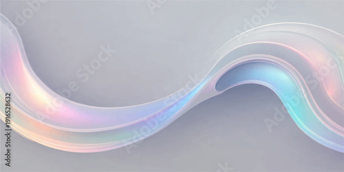 Abstract futuristic blue wave background with light flow lines and motion curves creates a creative vector illustration pattern for a web design backdrop wallpaper abstraction