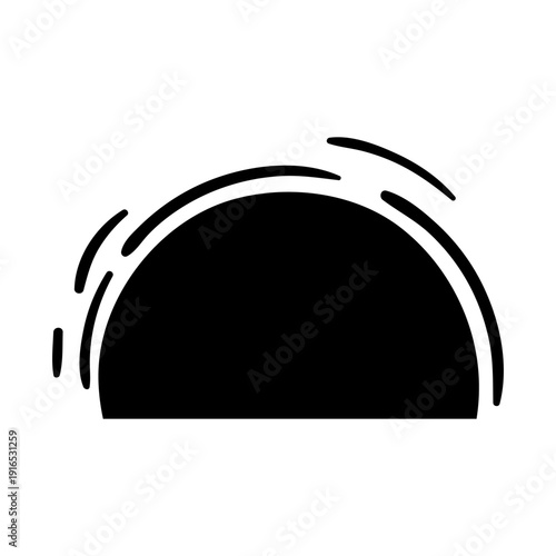 Sunset icon vector. Sunrise illustration sign. Sun symbol or logo.