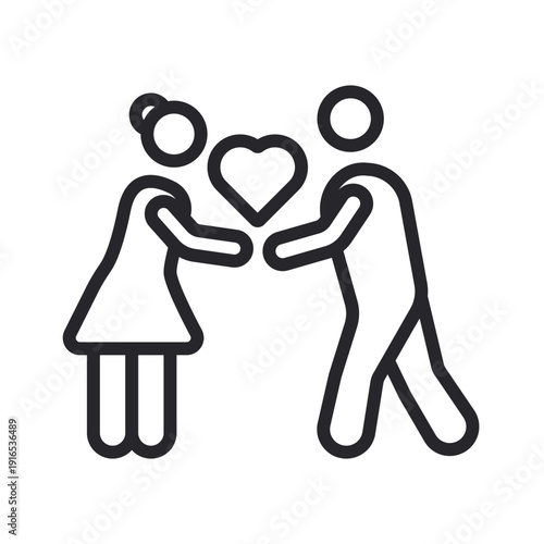 gracious icons outline and Flat Style,transparent background