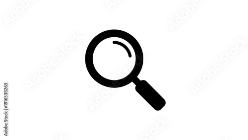 Magnifying Glass Icon Closeup.