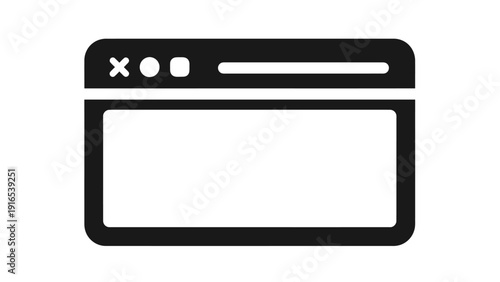 Browser Window Icon Design Element.