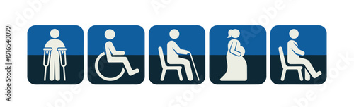 Accessible Restroom Symbols for Various Needs