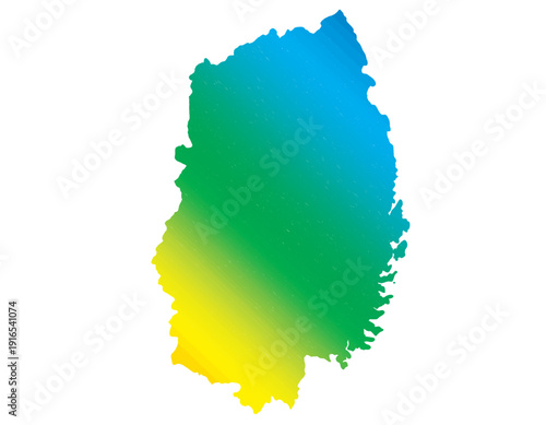 岩手県　鮮やか　中間色　イラスト