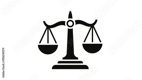 Scales of Justice Law Symbol.