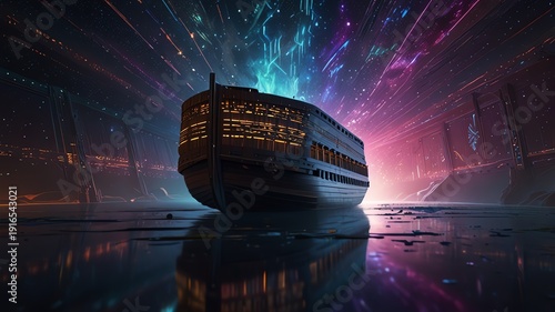 Wallpaper Mural oil tanker in the port Torontodigital.ca