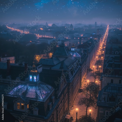 Wallpaper Mural time lapse of night city Torontodigital.ca