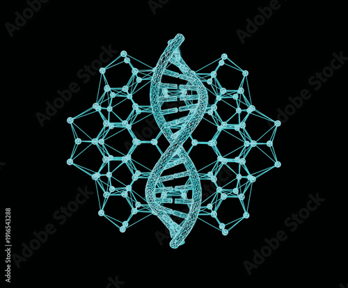 Advanced bio-based material engineering utilizing DNA structural synthesis and hexagonal carbon lattice integration for sustainable synthetic manufacturing and biotechnology solutions.