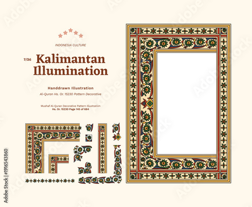 Borneo Quran Traditional Culture Javanese Manuscript Illumination Illustration