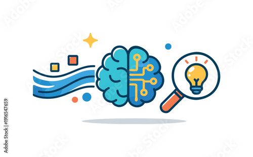 AI autonomous data pipelines and real time analytics for organizations making faster evidence based decisions, a flowing data stream paired with a