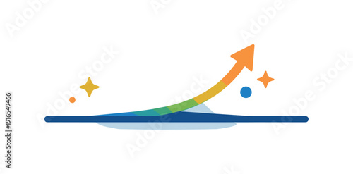Invisible value creation and work that compounds quietly over time, a subtle growth line emerging from beneath a flat surface symbolizing patience