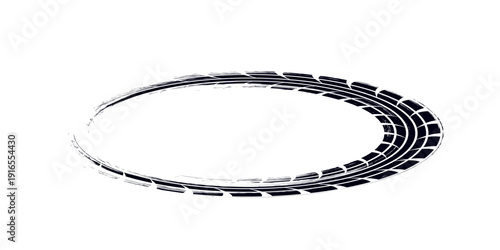 Black tire marks on road, Black rubber tire marks and tread marks, Tire trace track wheels texture and background, Auto tire tread grunge. Eps10