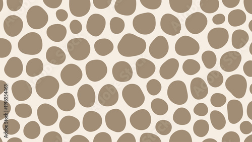 Seamless pattern with irregular brown spots on a light background.