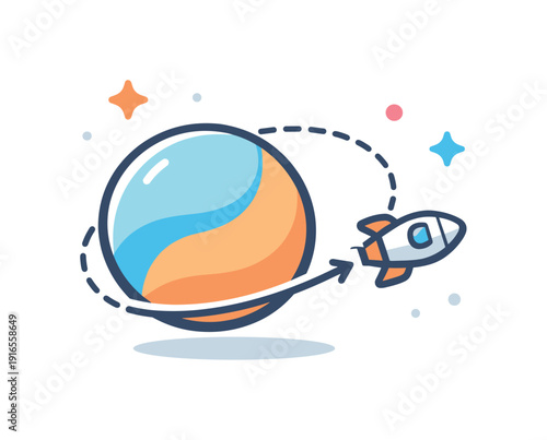 Understanding limits of control and focusing on influence rather than force expressed through cosmic dynamics, a small spacecraft adjusting its path