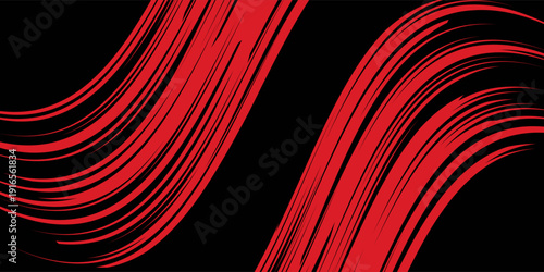 Abstract background with red spikes and zigzag line pattern and some copy space area