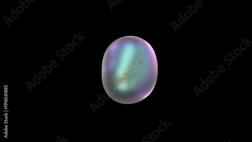 Holographic Metaball Abstract Loop 07 Alpha