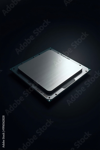 tablet pc on blue background