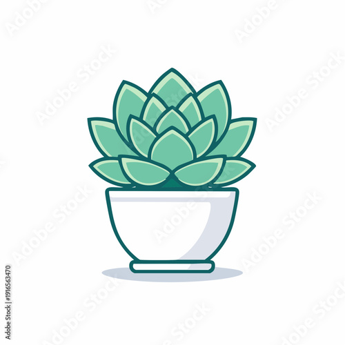 Small Succulent in Ceramic Pot
