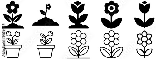 Flower Icons Set