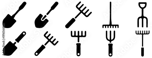 Gardening Tools Icon Set