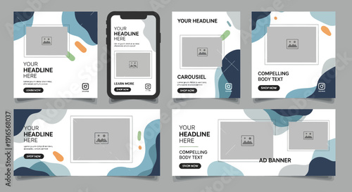 Social media marketing ad banner template for business promotion and advertising campaigns