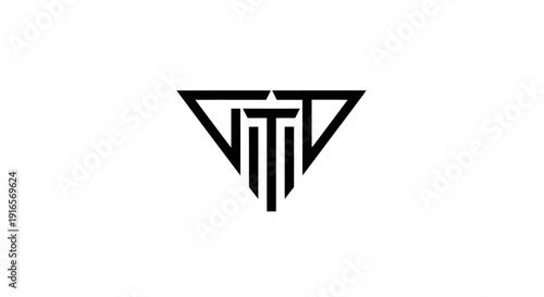 Free Download Geometric Triangle Logo Design Element. - GFXLoad