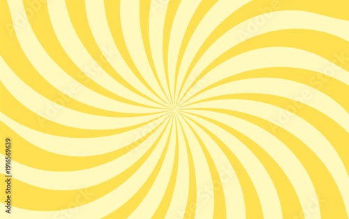 Lemon corbet ice-cream. Sun rays. Sunburst. Fresh Summer background
