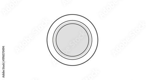 Abstract geometric circle design in light gray tones on white background