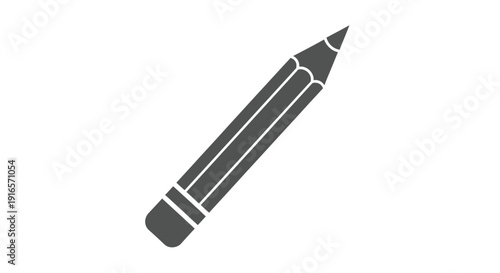 Isolated pencil illustration for design education writing and creativity