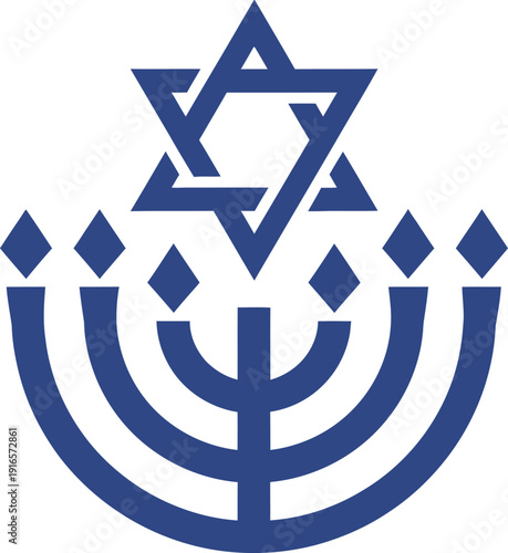 Judaism religious symbols vector star david menorah torah scroll hanukkah shabbat jewish heritage cultural icons hebrew.