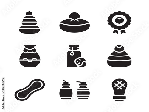 Elegant wellness therapy silhouette in calming holistic style