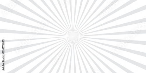 Ray sun light. Sunburst background. Radial circle line. Pattern starburst. Comic beam lines. Sun effect rays. Abstract firework. Concentration stripe. Cartoons lightning style. Vector illustration