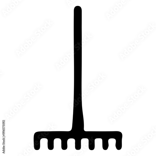 Garden Rake Tool Icon