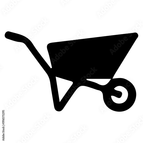 Wheelbarrow Icon for Gardening