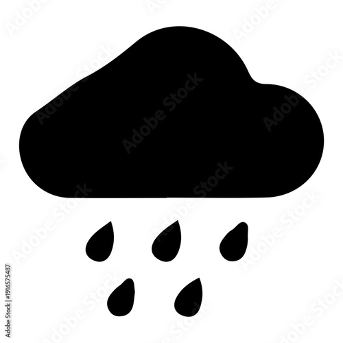 Rain Cloud Icon