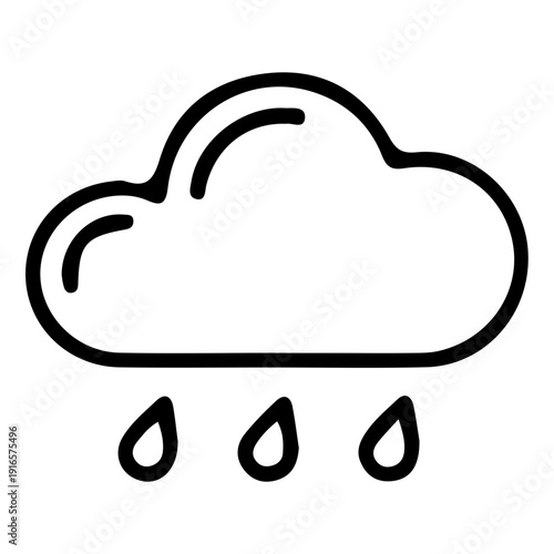 Rain Cloud Icon